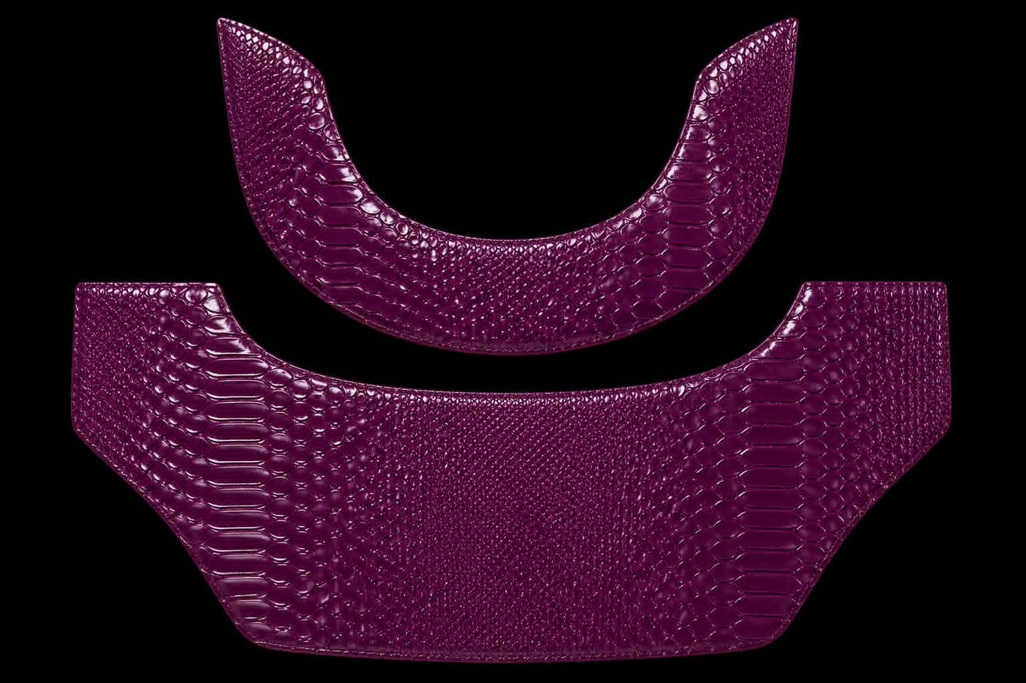 Imperial Plum Hood Bib Set
