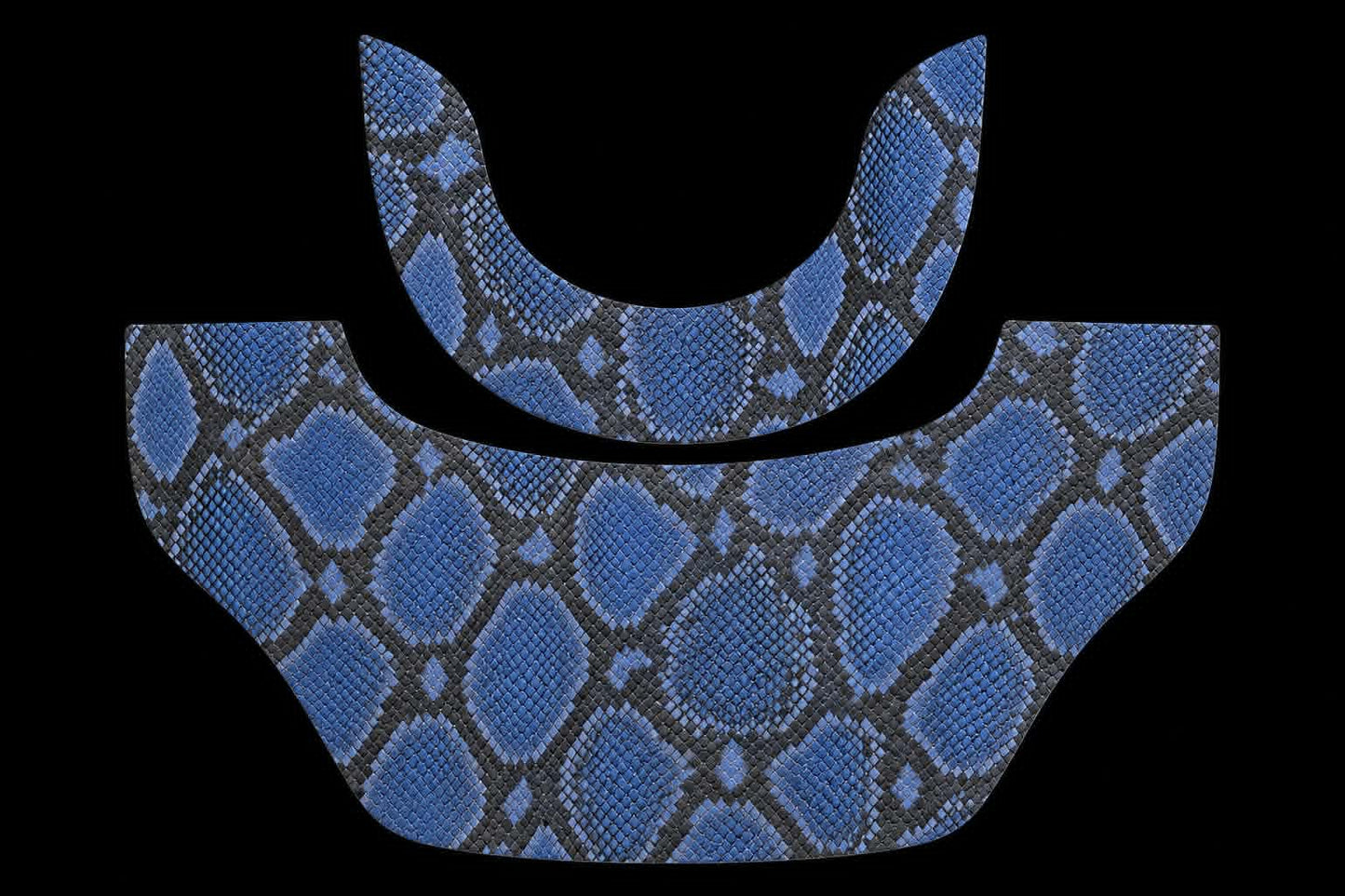 Sapphire Snake Skin Hood Bib Set