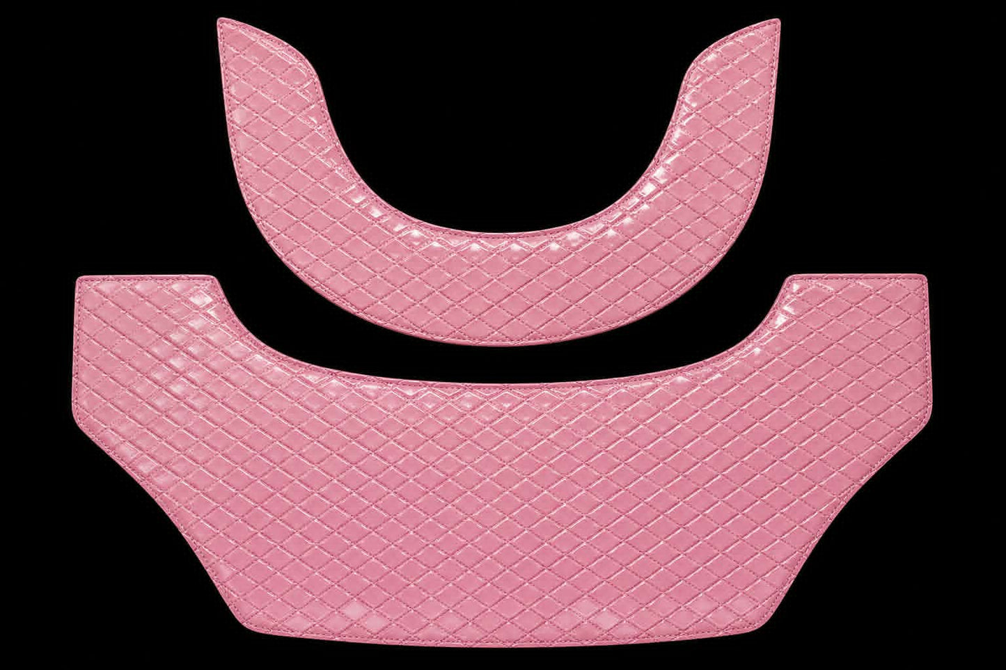 Pink Diamond Hood Bib Set